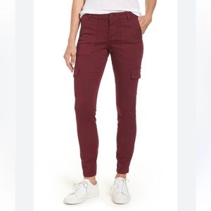 Caslon Burgundy Utility Pants
